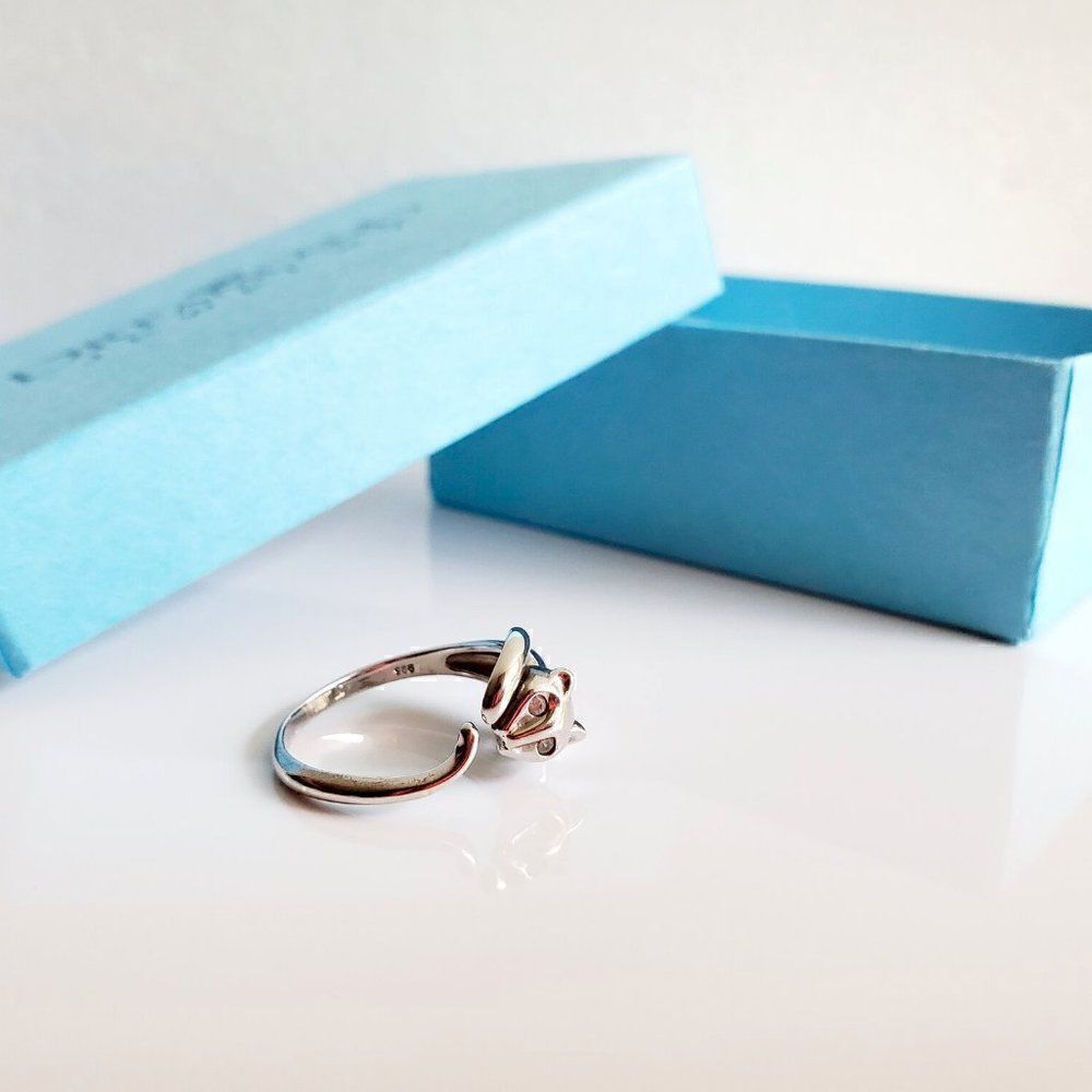 Sterling Silver Open Adjustable Cat Ring Finejewelry New With Box — image 6 of 6